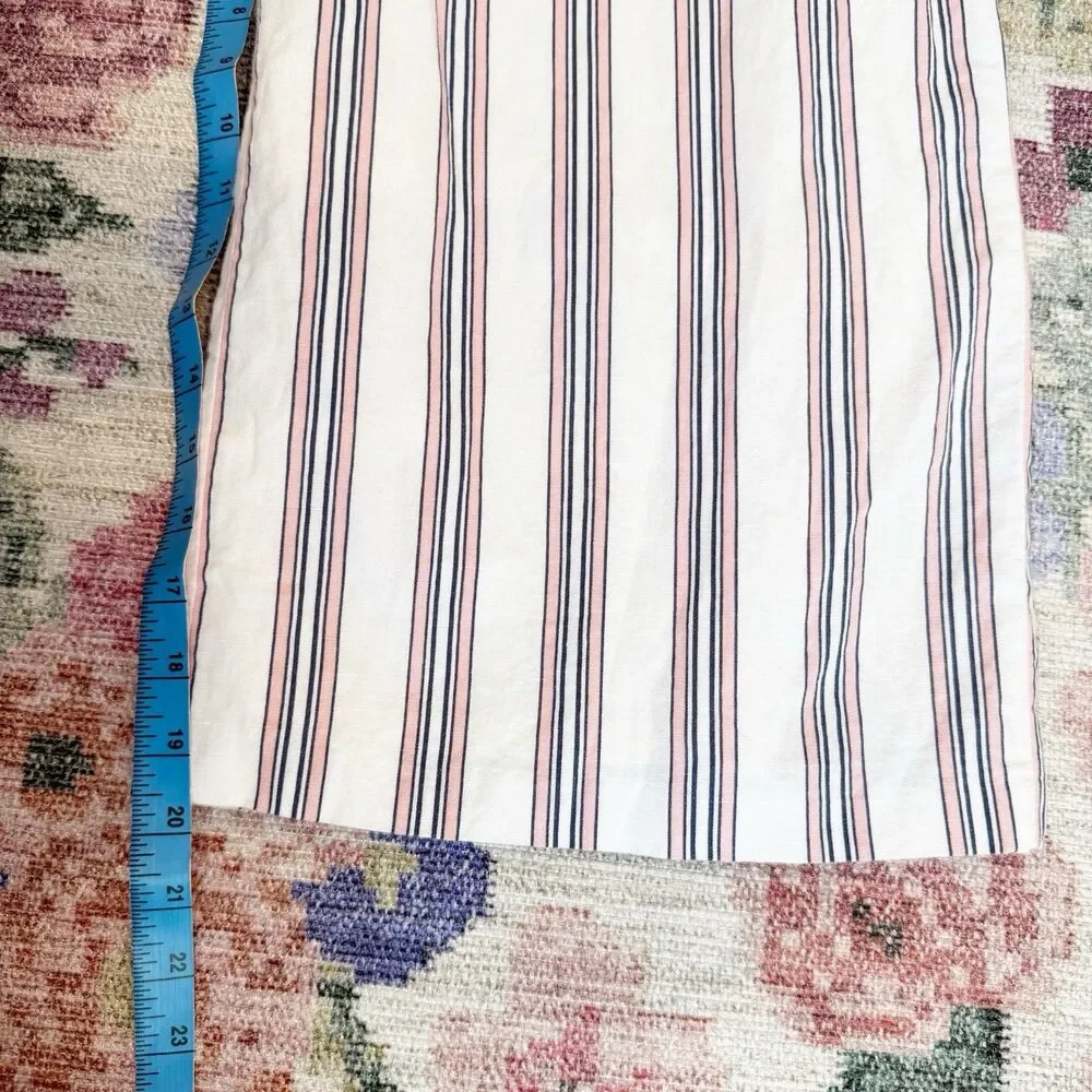 Banana Republic Womens Linen Blend Jumpsuit Size 4 Stripe‎ Casual Work Resort
